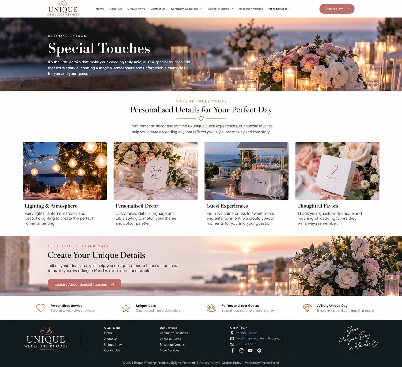 Flowers & Décor design concept