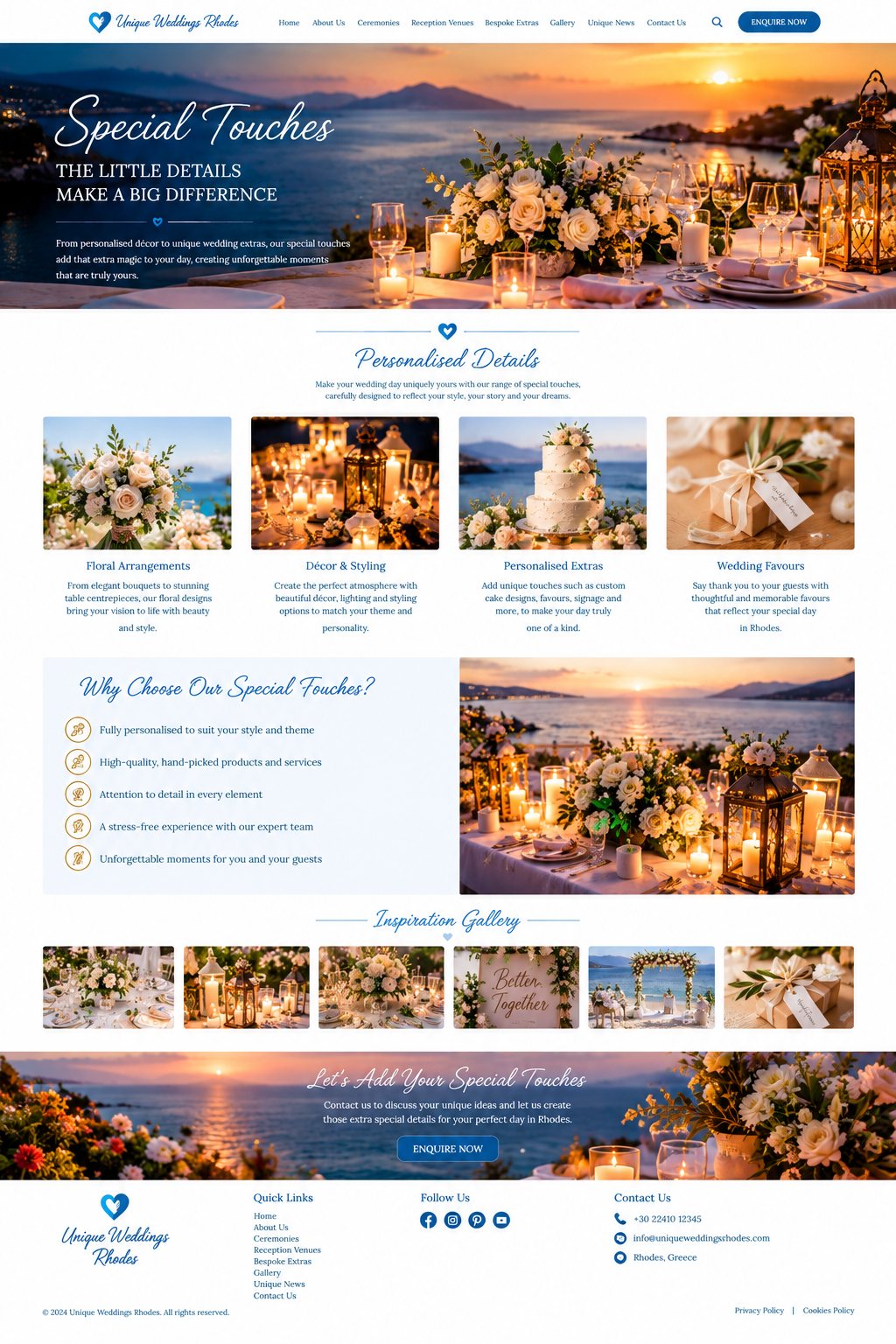 Special Touches design concept