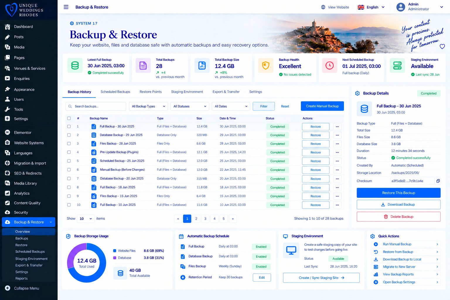 Automated Quality Assurance design concept